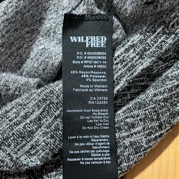 ARITZIA Wilfred Free Heathered Grey Long Sleeve Oversize Light Weight Tunic Sz L - Picture 8 of 9